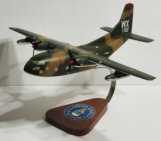 Handmade U.  S.  Air Force Fairchild C - 123 Provider Transport Airplane Desk Model