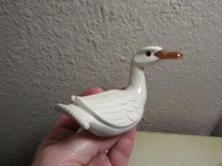 Duck,  Solid Stone Hand Carved From The Andes.  Rich Marble Fancy Duck,  Unique