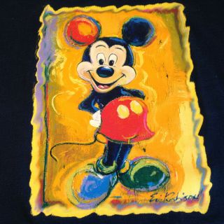 Vintage The Art Of Disney Mickey Mouse Shirt Adult 2x Gallery Opening Day 1997