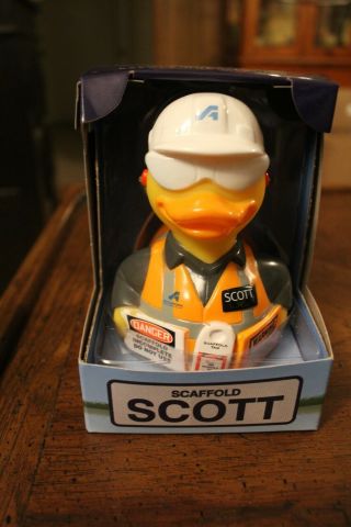 Construction Scaffold Scott Osha Safety Series Accuform Rubber Duck Ducky 4 - 1/2 "