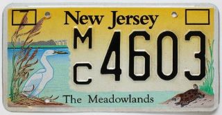 Jersey The Meadowland Specialty Wildlife License Plate,  4603,  Crane,  Turtle