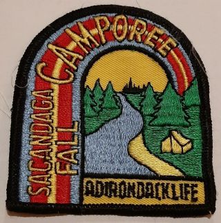Vintage Bsa Boy Scouts Of America Adirondack Life Sacandaga Fall Camporee Patch