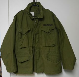 Vintage 1976 Large Short M - 65 Field Jacket With Hood