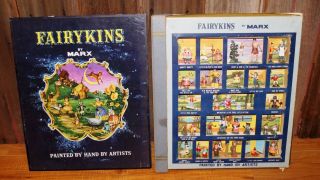 Vintage 1962 Marx Fairykins Storybook Gift Set Complete Hand Painted Figures