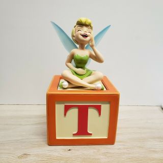 Disney Tinker Bell Letter Block Trinket Box