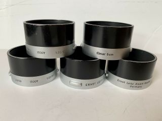 Vintage Leica Leitz Itooy Metal Lens Hood For 50mm 5cm F/2.  8 - F/3.  5 Elmar Lens