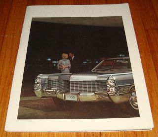 1965 Cadillac Full Line Prestige Deluxe Sales Brochure Eldorado Deville