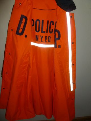 Nypd Police Uniform Official Raincoat Reversible/blauer/police Raincoat/vintage
