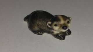 Vintage Hagen Renaker Baby Badger Wildlife Figurine Animal Ceramic