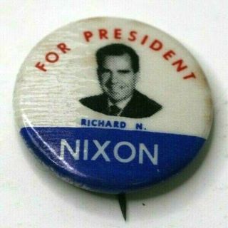 Richard Nixon For President Campaign Button Political Pinback 