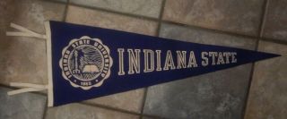 Indiana State University Pennant Or Banner Circa 1965 - Larry Bird