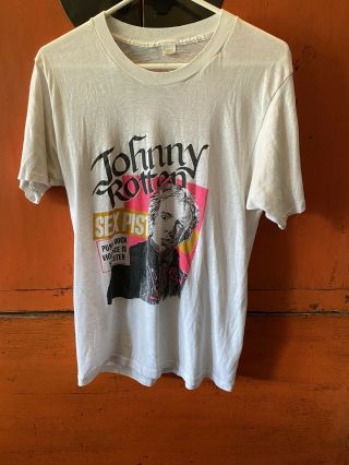 Vintage Johnny Rotten " Sex Pistols " T - Shirt Sid Vicious I’m A Lazy Sod