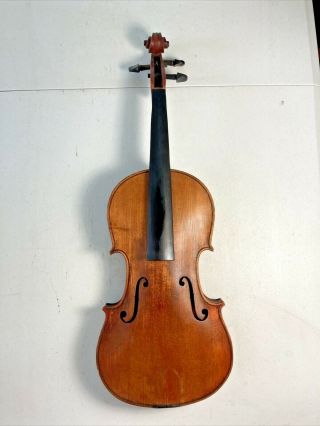 1821 Antique Finely Made Violin With 1 Piece Tiger Maple Back 2