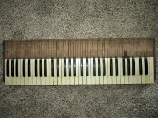 Natural Set Antique Piano Keys Victorian Parlor Pump Reed Organ Keyboard Parts