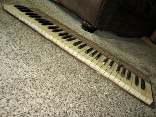 NATURAL Set Antique Piano Keys Victorian Parlor Pump Reed Organ Keyboard Parts 3