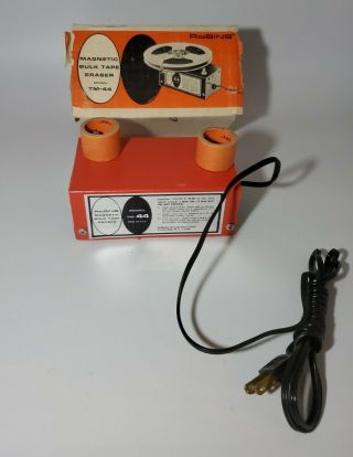 Vintage Robins Magnetic Bulk Tape Eraser Model Tm - 44 Usa Made