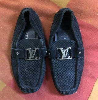 Mens Vintage Louis Vuitton Slip On Shoes Size 9