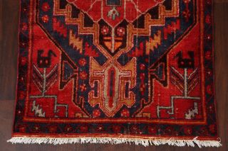 Antique Geometric Traditional Oriental Area Rug Hand - knotted Wool 4x6 ft Carpet 5