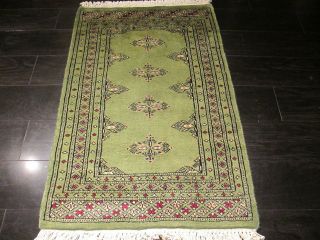 2x3 Bokhara Allover - Pattern Natural Vegetable Dye Hand - Knotted Wool Rug 582507