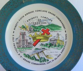 Available Is A Very Rare Ten Inch Plate Made For The Grand Commandery Of Yor
