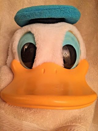 Vintage 80s Disney Donald Duck Mesh Snapback Hat Plush 3d Donald Duck Plush Cap