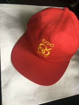 Vintage Expo 86 Vancouver Red Cap,  Pin,  Souvenir Guides,  Ticket Stubs