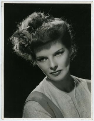 Katharine Hepburn Woman Of The Year 1942 Vintage Large Format Cs Bull Photograph