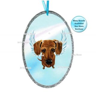 Dachshund Angel Ornament Pet Memorial Dog With Angel Wings
