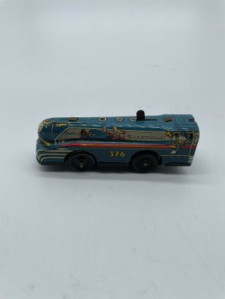 1950s Vintage Disney Mickey Mouse Express Tin Wind - Up Train Marx
