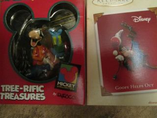 3 Enesco Mickey Unlimited Tree - Rific Treasures Goofy Gift Ornaments