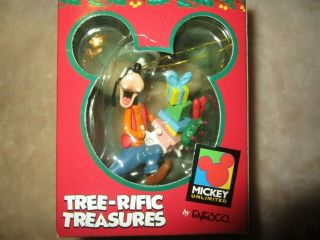 3 Enesco Mickey Unlimited Tree - Rific Treasures Goofy Gift Ornaments 3