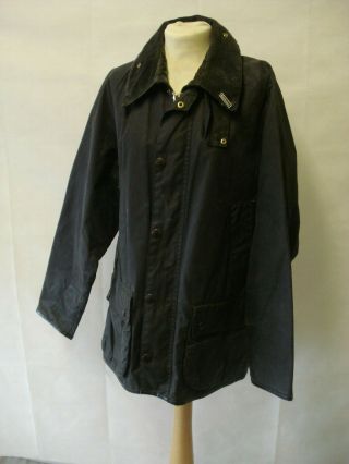 Barbour Bedale Vintage Navy Waxed Cotton Jacket C38 /97cm