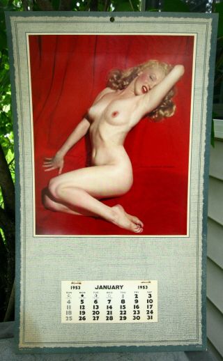Vintage Marilyn Monroe 1953 Golden Dreams Pin Up Calendar