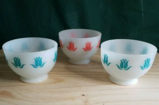 Vintage Fire - King Cottage Cheese Bowls (3)