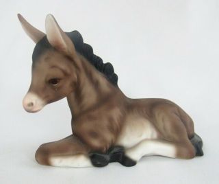 Vintage House Of Global Art Japan Hand Painted Ceramic Donkey Burro Figurine