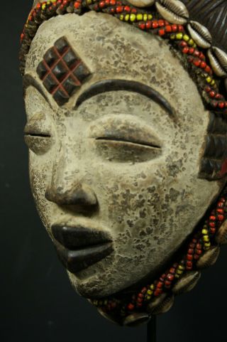 African Okuyi Helmet Mask - Punu Tribe - Gabon,  Tribal Art,  African Art Crafts