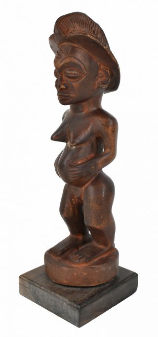Chokwe Female Figure Custom Base African