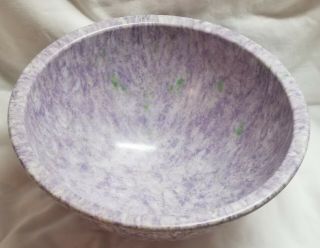 Vtg Retro Texas Ware 118 Purple Splatter Confetti Melmac Mixing Bowl Usa