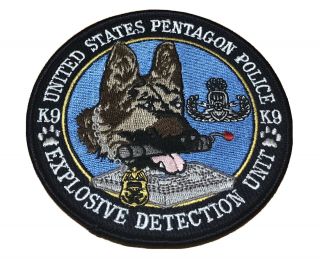 United States Pentagon Police K9 Explosive Detection Unit Patch.