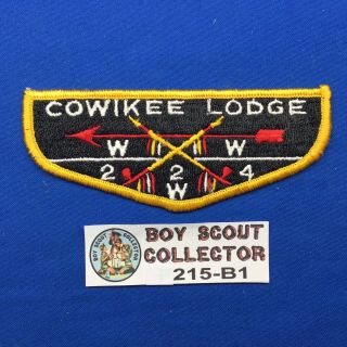 Boy Scout Oa Cowikee Lodge 224 S3 Order Of The Arrow Pocket Flap Patch