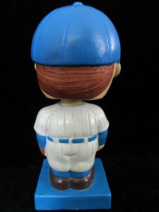 VINTAGE 1960 ' S CHICAGO CUBS BASEBALL BOBBLEHEAD; BLUE SQUARE BASE; READ & LOOK 3