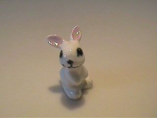 Vintage 1949 Hagen Renaker Miniature White Baby Rabbit