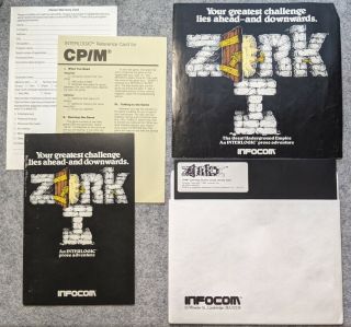 Zork I Cp/m 8 - Inch Disk Infocom Vintage Computer Text Adventure Game 8 " Floppy 1