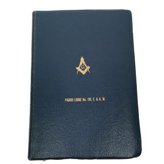 1968 Holman Pajaro Lodge 110 F & Am Masonic Kjv Bible Temple Illustrated Edition
