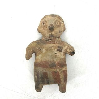 Nayarit Clay Art Figure Man Antique Ethnic Aboriginal Sculpture Early Primitive