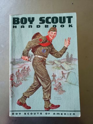 Boy Scout Handbook Norman Rockwell Cover Copyright 1959 6th Edition 1st Printing