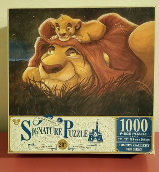 Disney The Lion King Signature Puzzle 1000 Piece 20th Anniversary Parks Complete