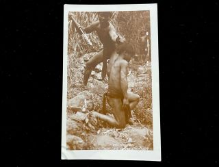 Method Of Igorot Execution Real Photograph Filipino Warrior Execution By Spear
