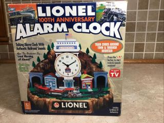 Lionel 100th Anniversary Train Talking Alarm Clock 2000 Never Out Of Box