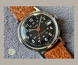 Popular Vintage Military Type Date Watch Timex Sprite Gb 1972 M25 Serviced